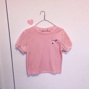 ⭐️ Pink Velvet Forever 21 Crop Top ⭐️